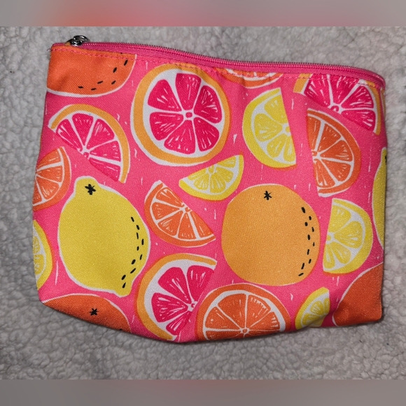 Clinique Handbags - Clinique Citrus Burst Pink Cosmetic Bag